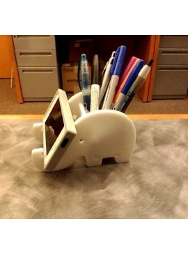 Intra απο ξύλο plywood 3mm-4mm πάχος - Βάση τηλεφώνου Elephant και θήκη για στυλό Δίασταση 30x30 cm Intraeaxys-e1gk4qvo