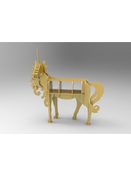 Intra απο ξύλο plywood 3mm-4mm πάχος - Ράφι Unicorn Δίασταση 30x30 cm Intraeaxys-lopp3v6o