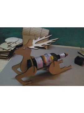 Intra απο ξύλο plywood 3mm-4mm πάχος - Θήκη κρασιού ελαφιού Δίασταση 30x30 cm Intraeaxys-e1gkm3do