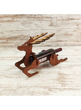 Intra απο ξύλο plywood 3mm-4mm πάχος - Θήκη για μπουκάλια κρασιού ελάφι Δίασταση 30x30 cm Intraeaxys-lopqgnk7