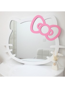 Intra απο ξύλο plywood 3mm-4mm πάχος - Πλαίσιο καθρέφτη Hello Kitty Δίασταση 30x30 cm Intraeaxys-joedgj61