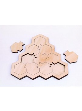 Intra απο ξύλο plywood 3mm-4mm πάχος - Παιχνίδι παζλ Pomegranate Δίασταση 30x30 cm Intraeaxys-joed5vn1
