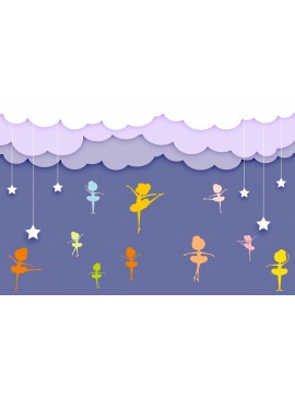 Intra απο ξύλο plywood 3mm-4mm πάχος - Διακοσμήσεις Μπαλαρίνας Δίασταση 30x30 cm Intraeaxys-d1lv00yo