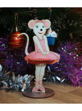 Intra απο ξύλο plywood 3mm-4mm πάχος - Θήκη χαρτοπετσέτας μπαλαρίνας ποντικιού Δίασταση 30x30 cm Intraeaxys-e1gkx0xo