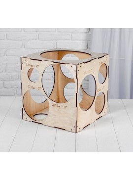 Intra απο ξύλο plywood 3mm-4mm πάχος - Βαθμονομητής Ξύλινου Μπαλόνι Sizer Balloons Δίασταση 30x30 cm Intraeaxys-qommdg5o