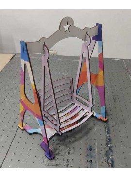 Intra απο ξύλο plywood 3mm-4mm πάχος - Καρέκλα κούνιας κούκλας Δίασταση 30x30 cm Intraeaxys-075d82ko