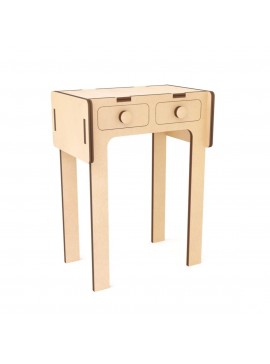 Intra απο ξύλο plywood 3mm-4mm πάχος - Έπιπλα Barbie Desk Barbie Doll Δίασταση 30x30 cm Intraeaxys-r7vm9g67