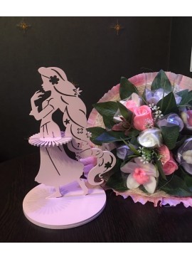 Intra απο ξύλο plywood 3mm-4mm πάχος - Χαριτωμένη θήκη χαρτοπετσέτας για κορίτσι Δίασταση 30x30 cm Intraeaxys-e1gk2pyo