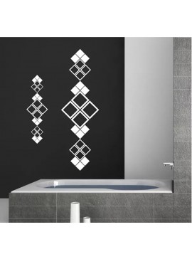 Intra απο ξύλο plywood 3mm-4mm πάχος - Αυτοκόλλητα τοίχου μπάνιου Διακοσμητικά αυτοκόλλητα οθόνης ντους Δίασταση 30x30 cm Intraeaxys-eo0n5z91