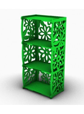 Intra απο ξύλο plywood 3mm-4mm πάχος - Βιβλιοθήκη 4 ραφιών Δίασταση 30x30 cm Intraeaxys-voq2erdo