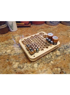 Intra απο ξύλο plywood 3mm-4mm πάχος - Θήκη αποθήκευσης Battery Organizer Δίασταση 30x30 cm Intraeaxys-d1lv4qxo