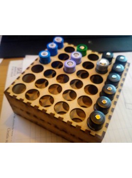 Intra απο ξύλο plywood 3mm-4mm πάχος - 18650 Battery Storage Box 3mm Δίασταση 30x30 cm Intraeaxys-r1z2exp1