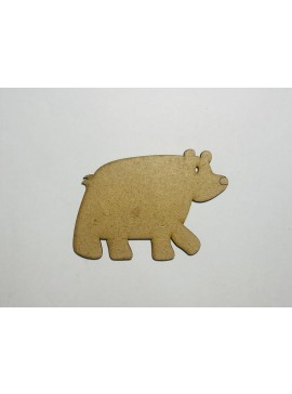 Intra απο ξύλο plywood 3mm-4mm πάχος - Ημιτελές ξύλινο κούφωμα αρκούδας Δίασταση 30x30 cm Intraeaxys-lopqrex7