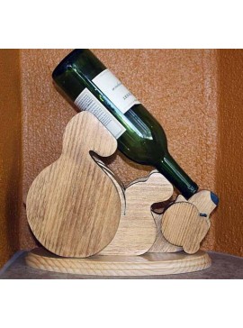 Intra απο ξύλο plywood 3mm-4mm πάχος - Θήκη για μπουκάλια κρασιού σε σχήμα αρκούδας Δίασταση 30x30 cm Intraeaxys-eoxl88go