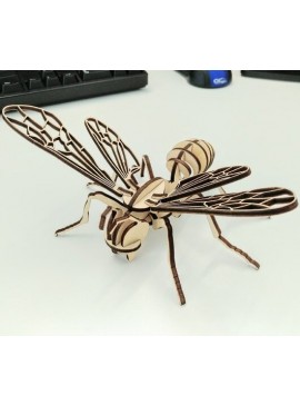 Intra απο ξύλο plywood 3mm-4mm πάχος - Bee 3D Puzzle 3mm Δίασταση 30x30 cm Intraeaxys-d1lv8d6o