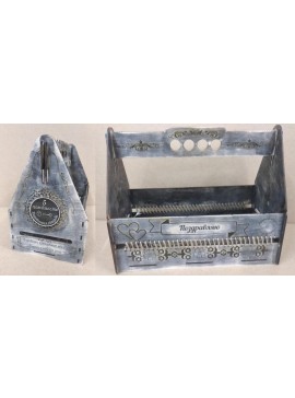 Intra απο ξύλο plywood 3mm-4mm πάχος - Ιδέες για κουτιά δώρου Κουτί λουλουδιών με θήκη για μπουκάλια καλαθιού Δίασταση 30x30 cm Intraeaxys-m1d6vpy7