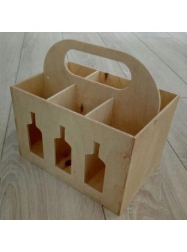Intra απο ξύλο plywood 3mm-4mm πάχος - Beer Box Caddy Δίασταση 30x30 cm Intraeaxys-075yv88o