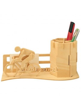 Intra απο ξύλο plywood 3mm-4mm πάχος - Ξύλινη θήκη για στυλό με θέμα το ποδήλατο Δίασταση 30x30 cm Intraeaxys-eox8lwv1