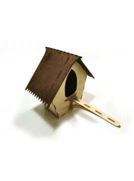 Intra απο ξύλο plywood 3mm-4mm πάχος - Σπιτάκι πουλιών Δίασταση 30x30 cm Intraeaxys-0788dr57
