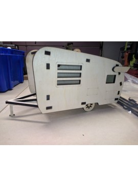 Intra απο ξύλο plywood 3mm-4mm πάχος - Camper Birdhouse Δίασταση 40x50 cm Intraeaxys-m1d6xk37