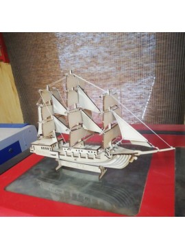 Intra απο ξύλο plywood 3mm-4mm πάχος - Πρότυπο πλοίου ξύλινο ιστιοφόρο Δίασταση 30x30 cm Intraeaxys-p7ymyr27