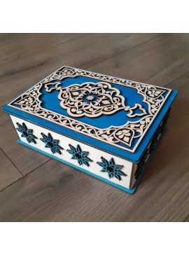 Intra απο ξύλο plywood 3mm-4mm πάχος - Ξύλινο διακοσμητικό κουτί βιβλίου Δίασταση 30x30 cm Intraeaxys-pok3kg87