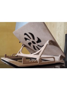 Intra απο ξύλο plywood 3mm-4mm πάχος - Ρυθμιζόμενο πτυσσόμενο τραπέζι φορητού υπολογιστή Δίασταση 30x30 cm Intraeaxys-e1gkg4mo