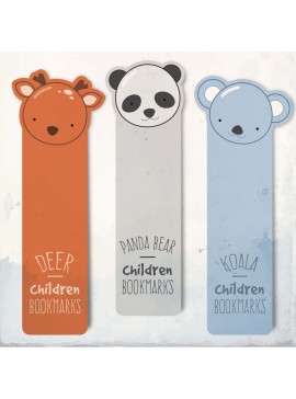 Intra απο ξύλο plywood 3mm-4mm πάχος - Σελιδοδείκτες Deer Panda Koala Δίασταση 30x30 cm Intraeaxys-voq826o2