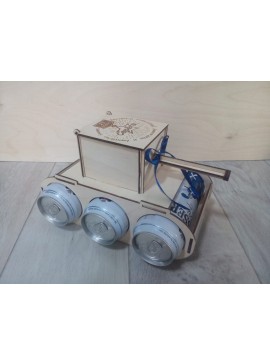 Intra απο ξύλο plywood 3mm-4mm πάχος - Θήκη ποτού Tank Δίασταση 30x30 cm Intraeaxys-075ykdko