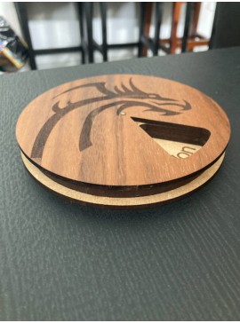 Intra απο ξύλο plywood 3mm-4mm πάχος - Pill Box Ξύλινο 7 Day Weekly Pill Box Δίασταση 30x30 cm Intraeaxys-r1z234p1