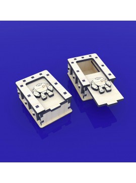 Intra απο ξύλο plywood 3mm-4mm πάχος - Ξύλινη Ζαροθήκη Κουτί αποθήκευσης 4mm Δίασταση 30x30 cm Intraeaxys-eo4qw2d7