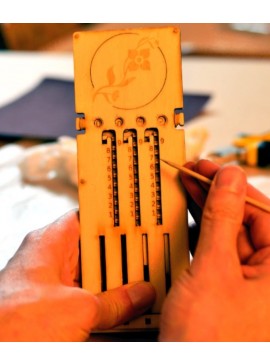 Intra απο ξύλο plywood 3mm-4mm πάχος - Addiator For Point Counting Δίασταση 30x30 cm Intraeaxys-eox89zv1