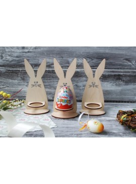 Intra απο ξύλο plywood 3mm-4mm πάχος - Ξύλινη Αυγοθήκη λαγουδάκι Δίασταση 30x30 cm Intraeaxys-67wl5w31