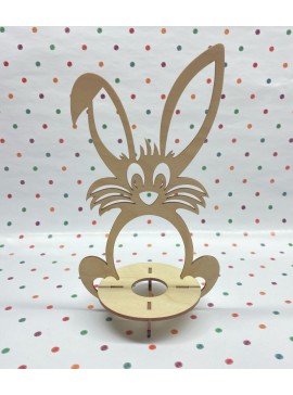 Intra απο ξύλο plywood 3mm-4mm πάχος - Κουνελάκι Πασχαλινή Αυγοθήκη Δίασταση 30x30 cm Intraeaxys-67wlg9l1