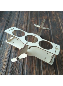 Intra απο ξύλο plywood 3mm-4mm πάχος - Ξύλινη θήκη μπύρας Biplane Δίασταση 30x30 cm Intraeaxys-eo20ljq7