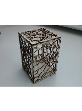 Intra απο ξύλο plywood 3mm-4mm πάχος - Δαντελωτό κουτί Δίασταση 30x30 cm Intraeaxys-r7vdmn67