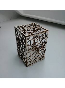 Intra απο ξύλο plywood 3mm-4mm πάχος - Ξύλινο κουτί Voronoi Δίασταση 30x30 cm Intraeaxys-d1lm2kpo