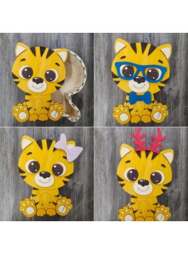 Intra απο ξύλο plywood 3mm-4mm πάχος - Tiger Box Δίασταση 30x30 cm Intraeaxys-51rr9j31