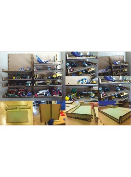 Intra απο ξύλο plywood 3mm-4mm πάχος - Ράφι παιχνιδιών Δίασταση 30x30 cm Intraeaxys-d1lv60po