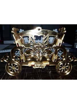 Intra απο ξύλο plywood 3mm-4mm πάχος - Διακοσμητική θήκη λουλουδιών καρότσι Δίασταση 30x30 cm Intraeaxys-qommjgpo