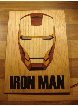 Intra απο ξύλο plywood 3mm-4mm πάχος - Ξύλο καπλαμά Iron Man Δίασταση 30x30 cm Intraeaxys-zo98ype1