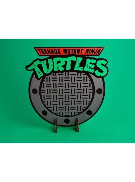 Intra απο ξύλο plywood 3mm-4mm πάχος - Teenage Mutant Ninja Turtles TMNT Decor Δίασταση 30x30 cm Intraeaxys-qom65251