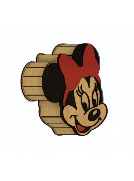 Intra απο ξύλο plywood 3mm-4mm πάχος - Minnie Mouse Box Δίασταση 30x30 cm Intraeaxys-p7ym0v67