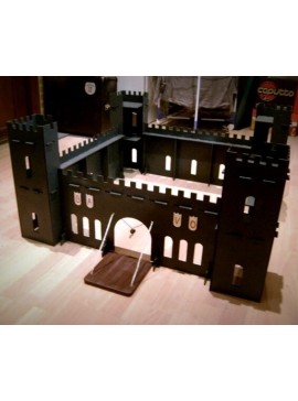Intra απο ξύλο plywood 3mm-4mm πάχος - Toy Castle 3D μοντέλο Δίασταση 30x30 cm Intraeaxys-075yx80o
