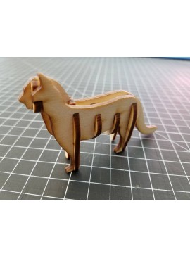 Intra απο ξύλο plywood 3mm-4mm πάχος - Αρχείο PDF 3D παζλ Wooden Cat Δίασταση 30x30 cm Intraeaxys-eo0qz901