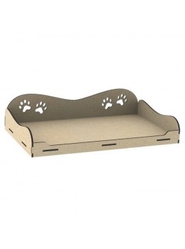 Intra απο ξύλο plywood 3mm-4mm πάχος - Κρεβάτι Paw Pet Δίασταση 30x30 cm Intraeaxys-078ymx5o