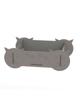 Intra απο ξύλο plywood 3mm-4mm πάχος - Ξύλινο κρεβάτι γάτας Έπιπλα για κατοικίδια κούνια γάτας Δίασταση 30x30 cm Intraeaxys-ro6ywz27