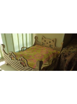 Intra απο ξύλο plywood 3mm-4mm πάχος - Ξύλινο κρεβάτι γάτας Κρεβάτι για κατοικίδια Δίασταση 30x30 cm Intraeaxys-p7ymewp7