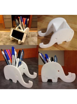 Intra απο ξύλο plywood 3mm-4mm πάχος - Θήκη τηλεφώνου & στυλό Elephant Δίασταση 30x30 cm Intraeaxys-6o38yjj1