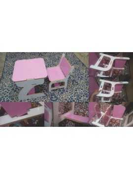 Intra απο ξύλο plywood 3mm-4mm πάχος - Σχολικό γραφείο και καρέκλα Δίασταση 30x30 cm Intraeaxys-51ry84do